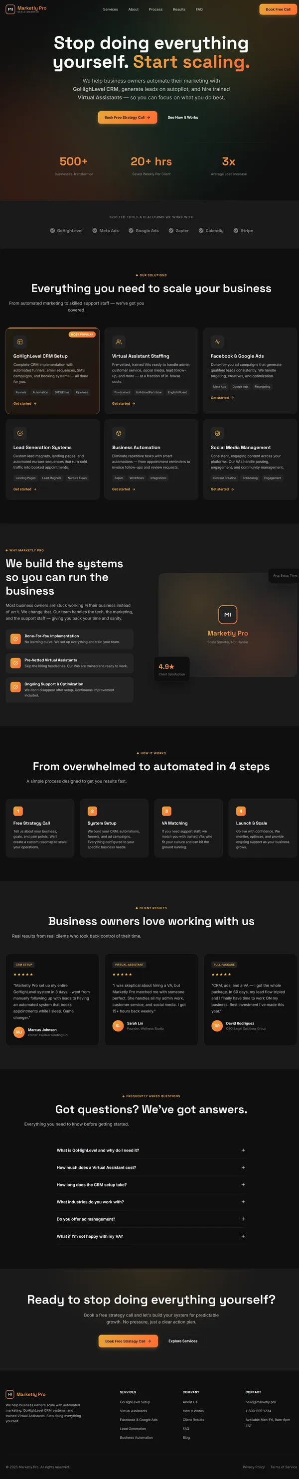 Marketly Pro CRM